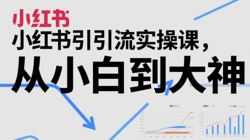 小红书引流实操课，从小白到大神-墨月宝藏铺