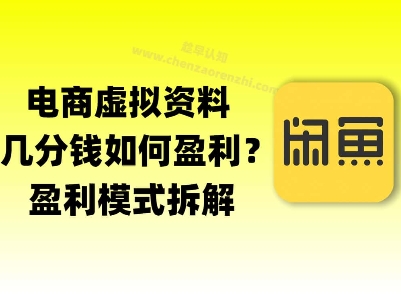 揭秘虚拟电商1分钱资料与卡券是如何获得收益的(详细拆解)-墨月宝藏铺