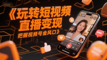 玩转短视频直播变现，把握视频号金风口-墨月宝藏铺