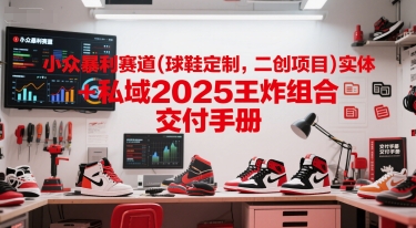 小众暴利赛道(球鞋定制，二创项目)实体+私域2025王炸组合  交付手册-墨月宝藏铺