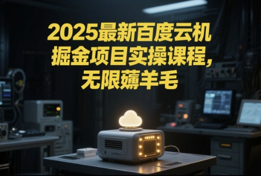 2025最新百度云机掘金项目实操课程单窗口保底5-10元月收益单窗口150+【揭秘】-墨月宝藏铺